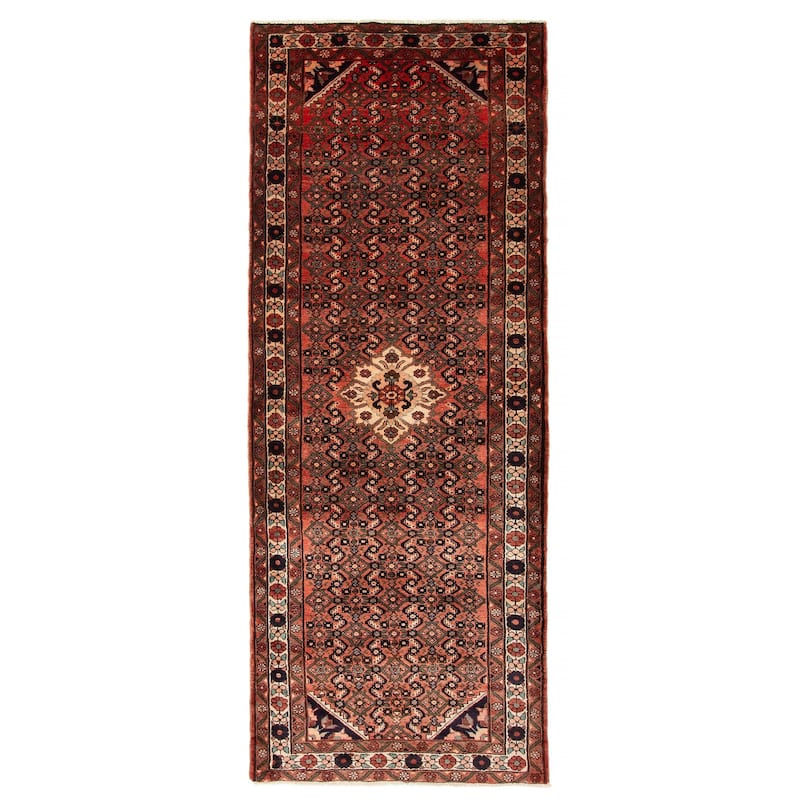 ECARPETGALLERY Hand-knotted Andelz Copper Wool Rug - 3'8 x 9'8 - Dark Copper - 3'8 x 9'8