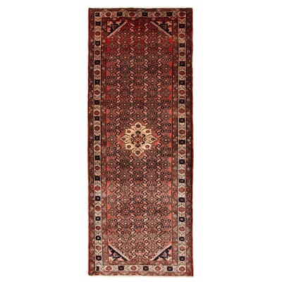 ECARPETGALLERY Hand-knotted Andelz Copper Wool Rug - 3'8 x 9'8