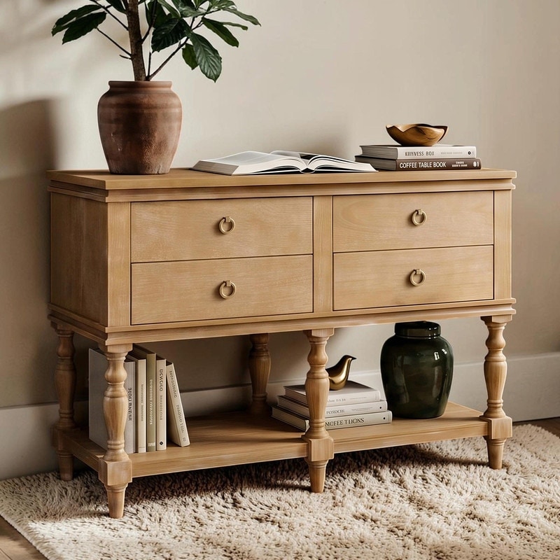 42 Inch Vintage Farmhouse Console Table
