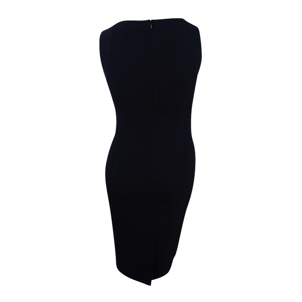 kasper black sheath dress