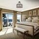 preview thumbnail 10 of 12, Antique Black 4-Light Beaded Drum Crystal Semi Flush Mount