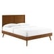 preview thumbnail 12 of 24, Marlee Full Wood Platform Bed With Splayed Legs