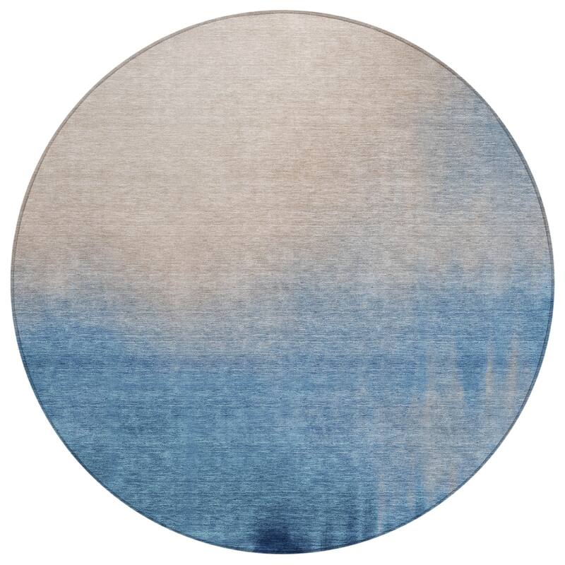 Machine Washable Indoor/ Outdoor Modern Dawn Chantille Rug