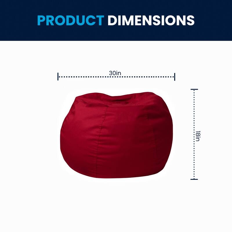 Small Refillable Bean Bag Chair for Kids and Teens