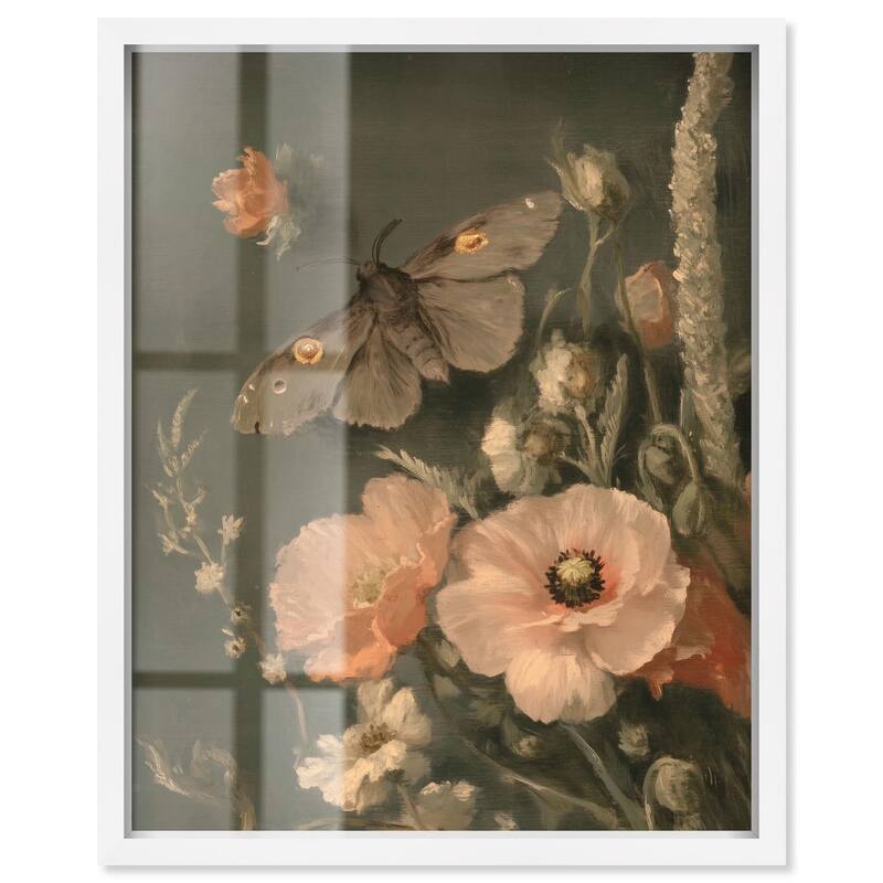 Shadowed Flutter Shadowbox by Art Remedy - White - 20" x 24"