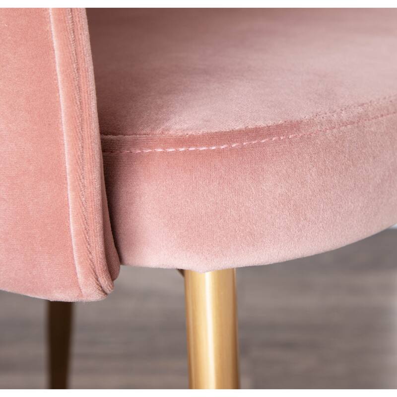 Silver Orchid Ralston Contemporary-Glam Velvet Upholstered Chair - N/A