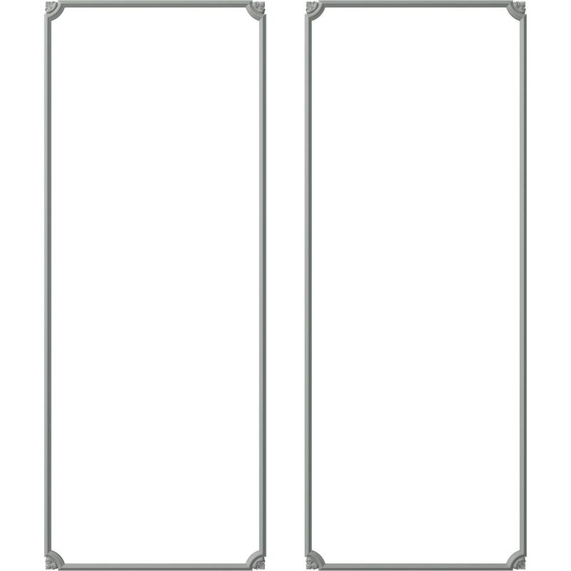 Bradford Leaf Panel Moulding Kit - 28"W x 72"H - Double Pack