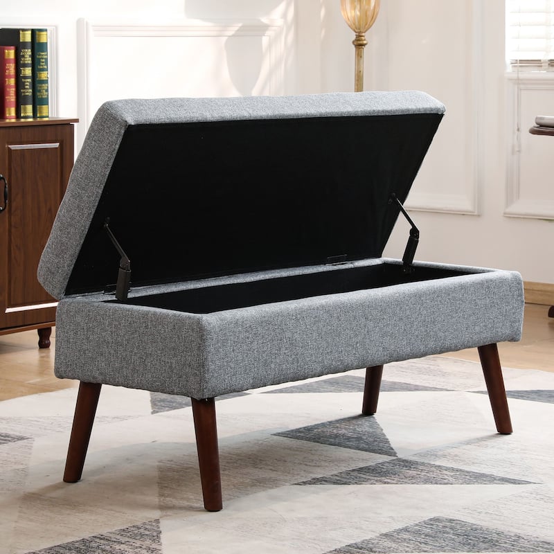 Oaks Aura Storage Bench for Bedroom, End of Bed Bench, Foot of Bed Bench, Entryway Bench Storage Ottoman Bench