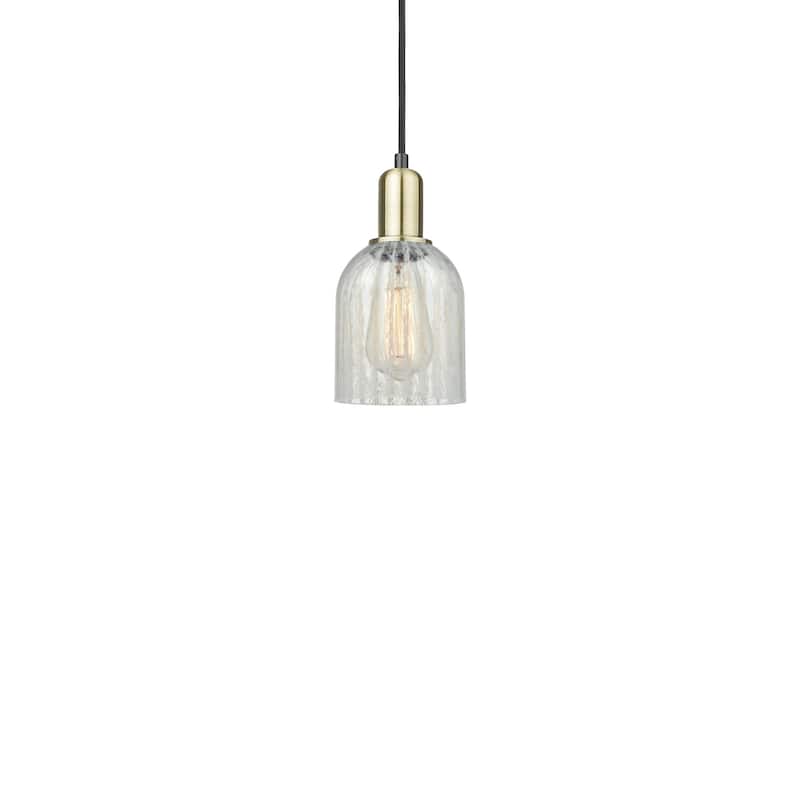 Innovations Lighting 716-1P-10-5 Caledonia Pendant Caledonia 5" Wide - Black Antique Brass / Mouchette