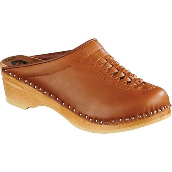 light brown clogs