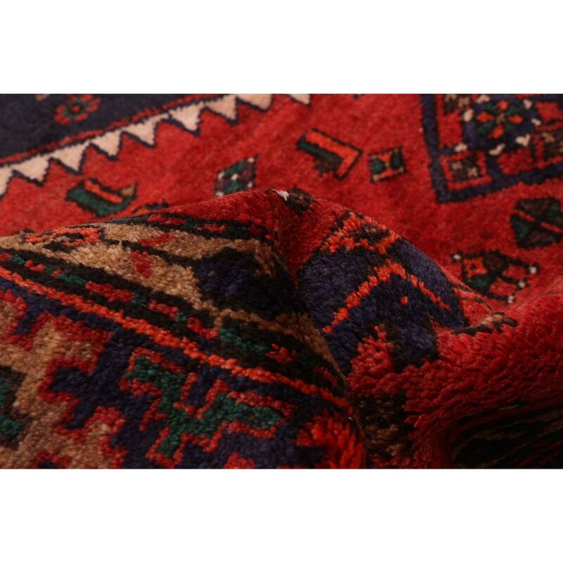ECARPETGALLERY Hand-knotted Andelz Red Wool Rug - 4'4 x 7'1