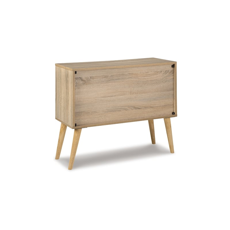Kior Accent Cabinet Console, 2 Doors w Adjustable Shelf, White 32 Inch