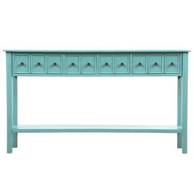 Harper & Bright Designs Rustic 4-drawers Long Entryway Console Table