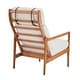 preview thumbnail 16 of 30, Christopher Knight Home - Jennie Tall-Back Wood Armchair with Ergonomic Comfort for Any Room