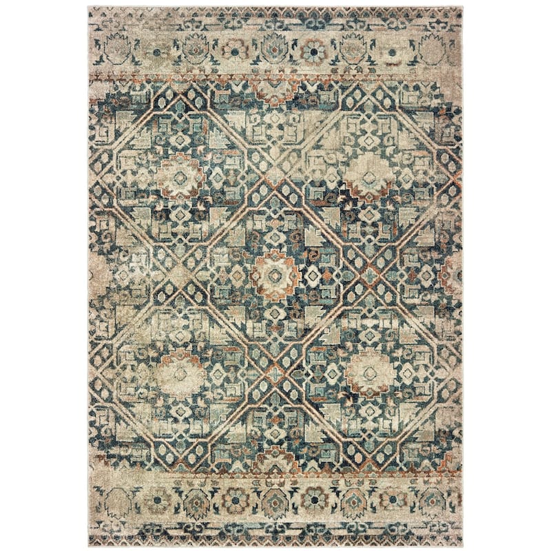 HomeRootsGeometric Bohemian Rectangle Area Rug