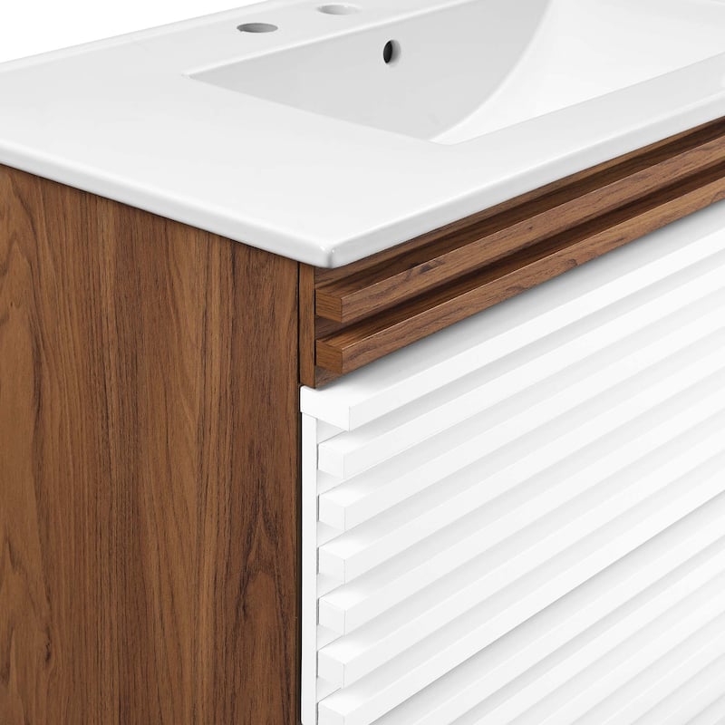 Render 36" Wall-Mount Bathroom Vanity