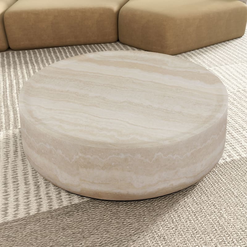 GDF Studio - Barrington Modern Faux Marble Coffee Table