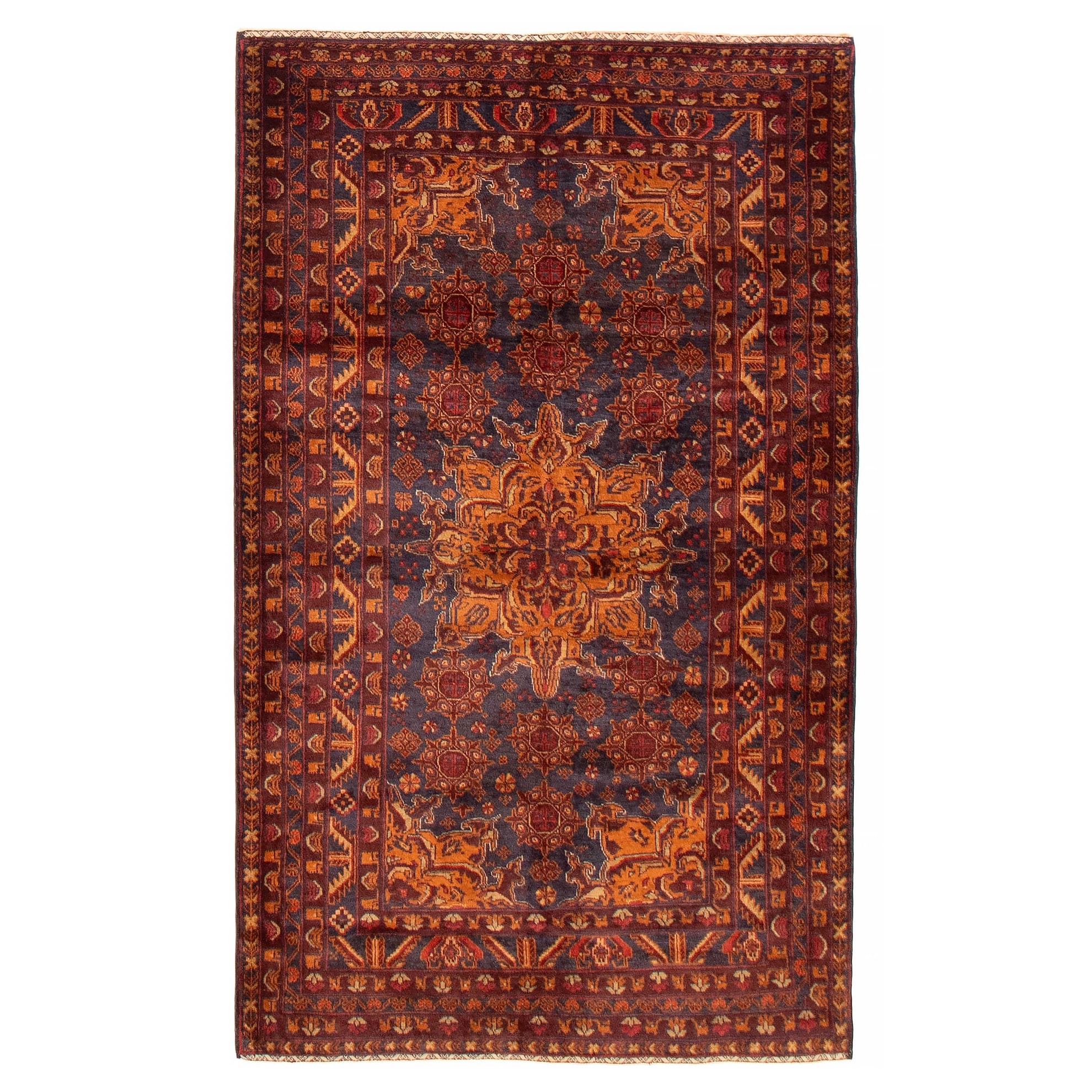 Teimani Navy Rug 3'11" x 6'6" - 3'11 x 6'6