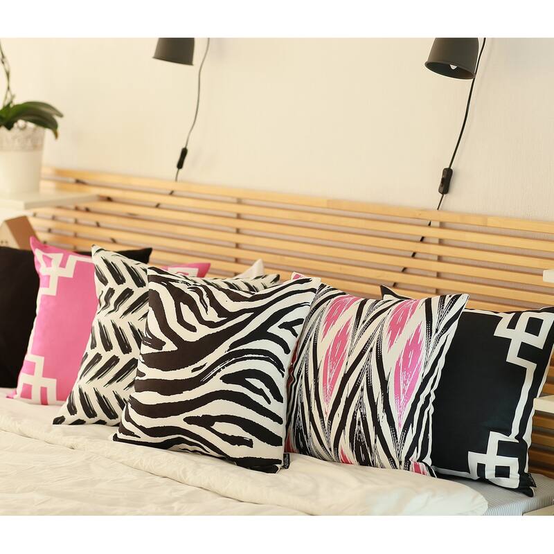 Geometric Greek Key Decorative Throw Pillow Cover