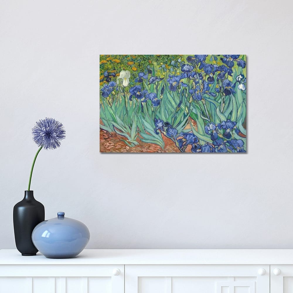 iCanvas "Irises, 1889 " by Vincent van Gogh Canvas Print