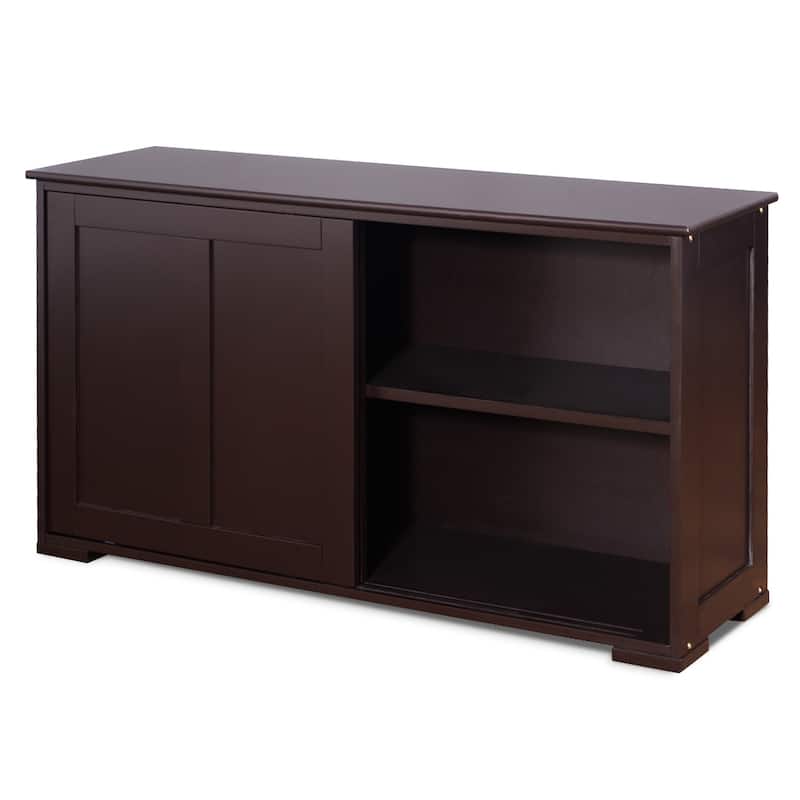 Copper Grove Okhangaron Wooden Storage Cabinet with Sliding Doors - N/A - Brown