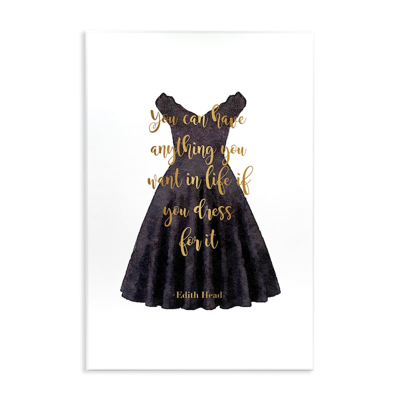 Stupell Dress The Part Fashion Quote Wall Plaque Art Design By Amanda Greenwood - 10 x 15