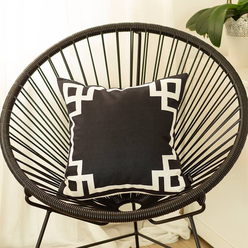 Geometric Greek Key Decorative Throw Pillow Cover