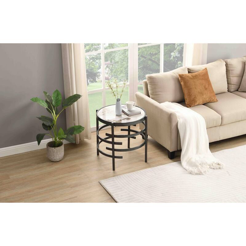 Elegant Pandora Sintered Stone Coffee Table