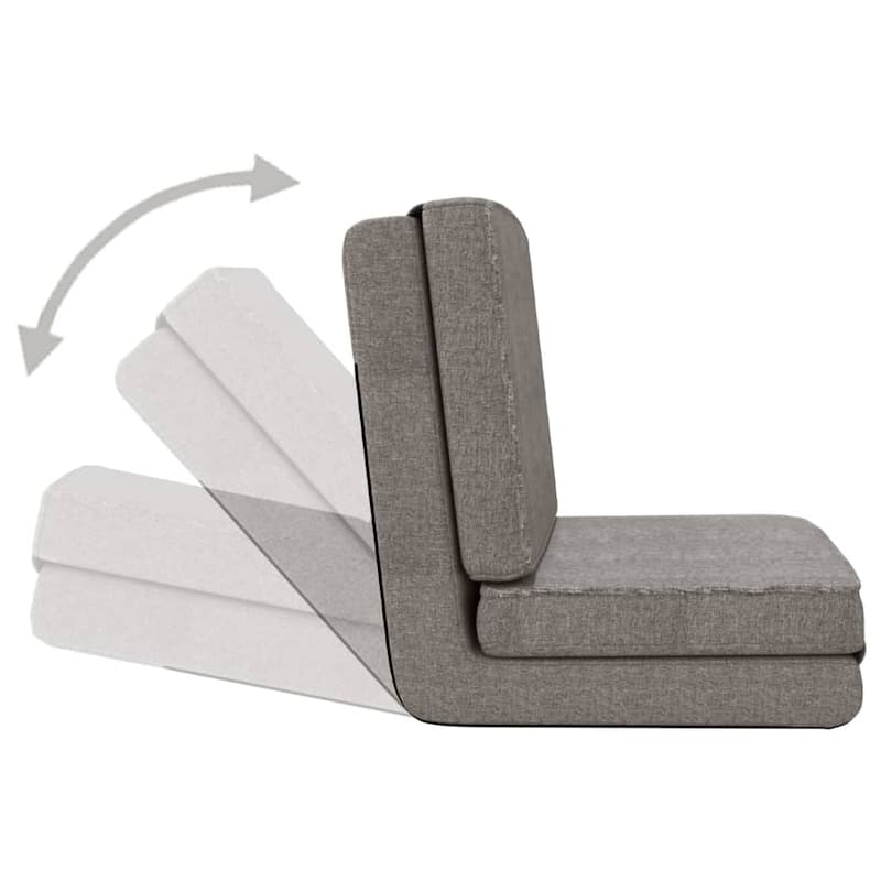 vidaXL Floor Chair Lounge Chaise Lounge Folding Floor Lounger Faux Leather