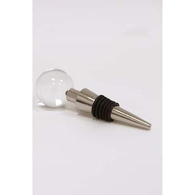 Bottle Stopper with Clear Ball - 4.7"