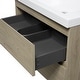 preview thumbnail 26 of 169, CASAINC Floating Bathroom Vanity with Resin Top Basin and Soft Closing Drawers