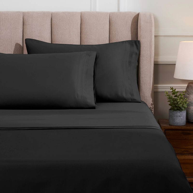 Blue Nile Mills 1500 Thread Count Egyptian Cotton Deep Pocket Solid Sheet Set