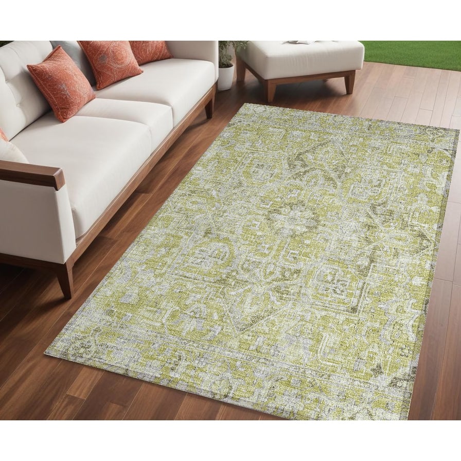Nave Oriental Weather Resistant Classic Elegance Outdoor Rug