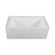 preview thumbnail 22 of 145, Fine Fixtures Acrylic-Fiberglass Soaking Bathtub, White. Alcove/Apron Front