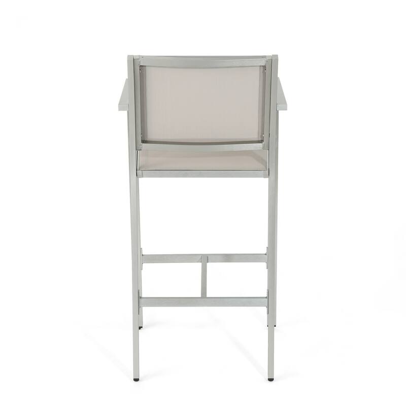 Cape Coral Outdoor 5-piece Aluminum Square Bar Set by Christopher Knight Home