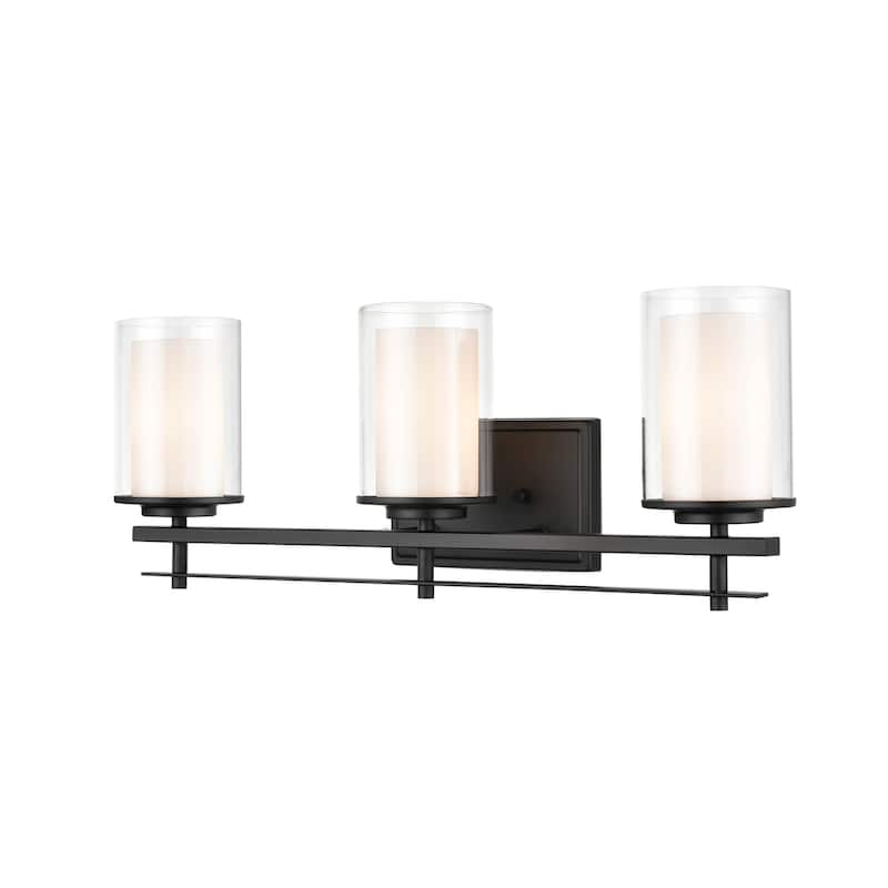 Millennium Lighting Huderson Metal 3 Light Bathroom Vanity Fixture in Multiple Finishes