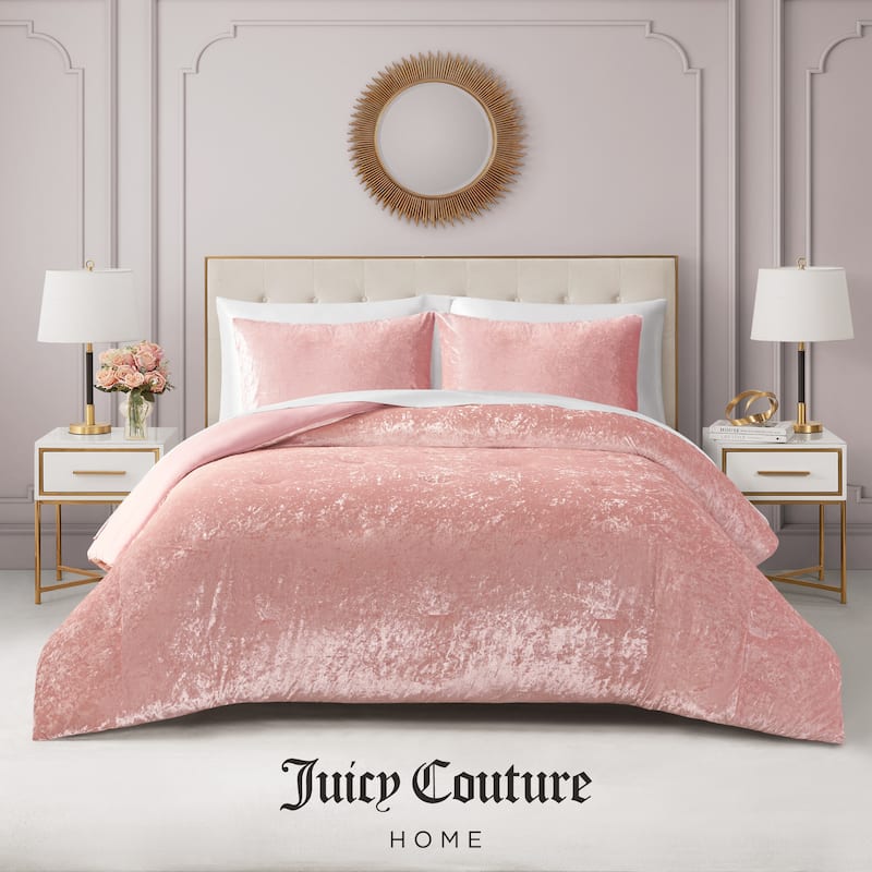 Juicy Couture Crushed Velvet Comforter Set