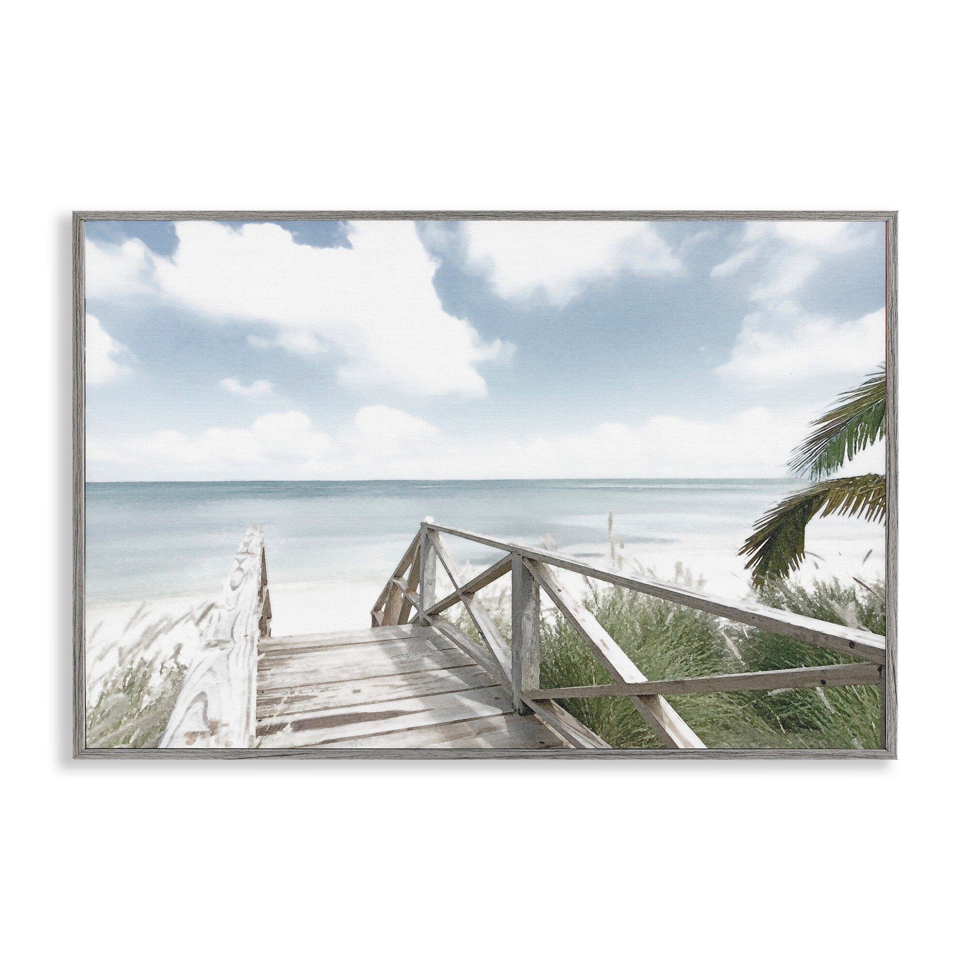 Stupell Far Horizon Beach Coast Framed Giclee Art Design By Noah Bay