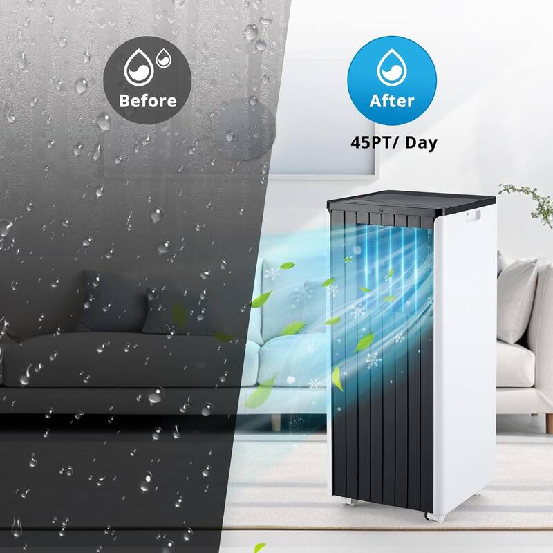 8,000 BTUs - 3-in-1 AC Unit with Cooling