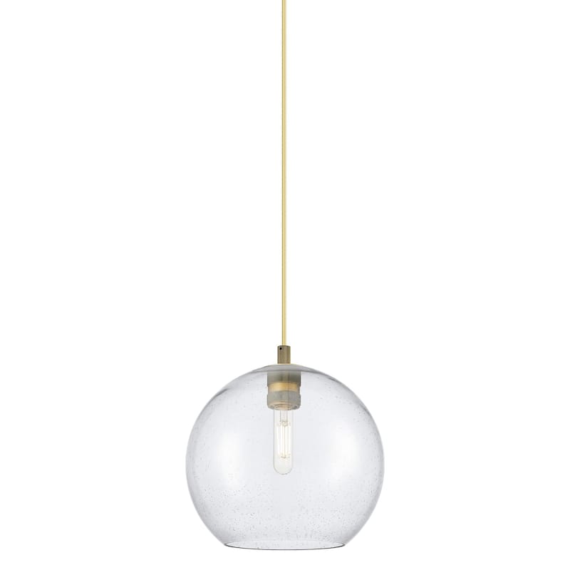 Innovations Lighting 434-1P-10-10 Crown Point Pendant Crown Point 10" - Brushed Brass / Seedy
