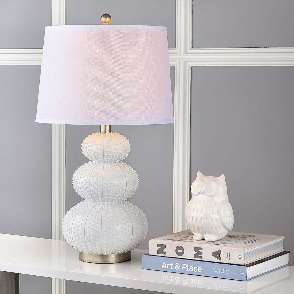 SAFAVIEH Lighting Nikita 29-inch Off-White Gourd Table Lamp (Set of 2) - 16"x16"x28.5" - 16Wx16Dx29H