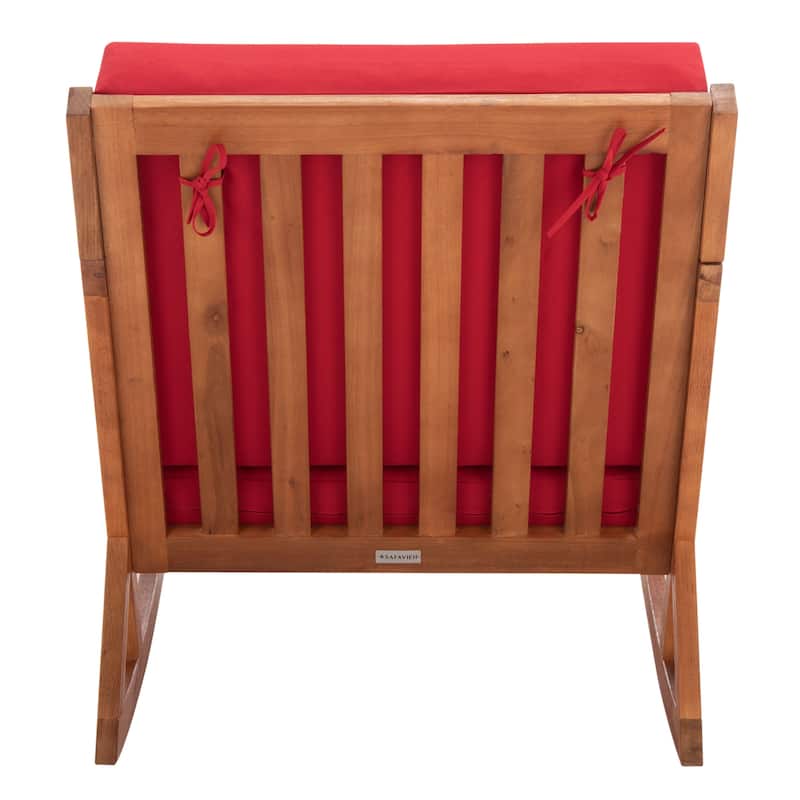 SAFAVIEH Outdoor Makaila Rocking Chair with Cushion - 26W x 31D x 38H