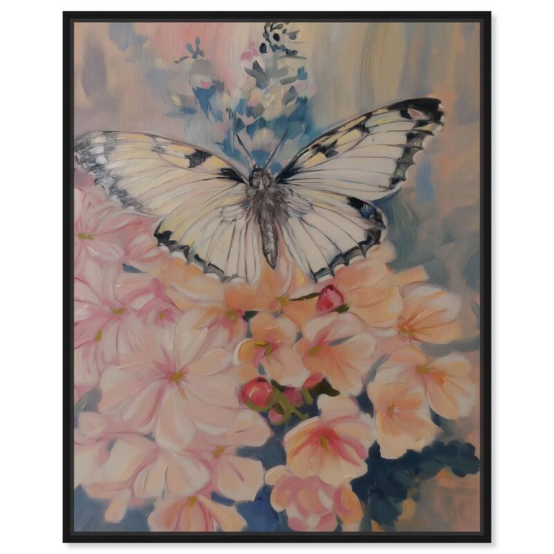 Moonstone Monarch Canvas by Art Remedy - Black - 24" x 30"