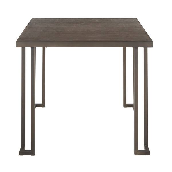 slide 6 of 7, Carbon Loft Arturio Industrial Wood & Metal Dinette Table Antique/Espresso