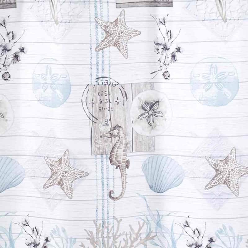 Avanti Linens Farmhouse Shell Shower Curtain