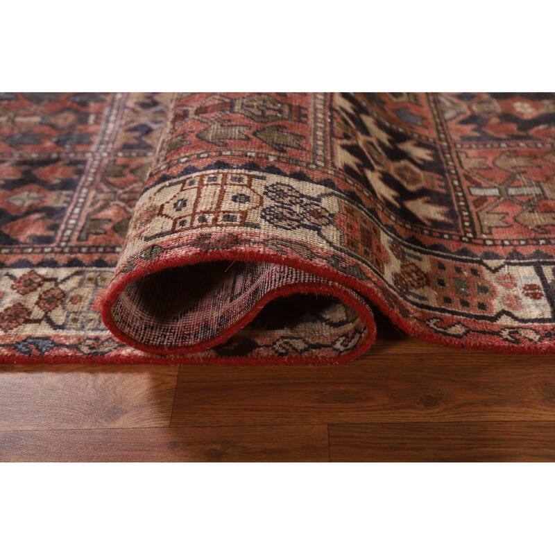 Garden Design Bakhtiari Persian Antique Rug Hand-knotted Wool Carpet - 4'8"x 9'4"