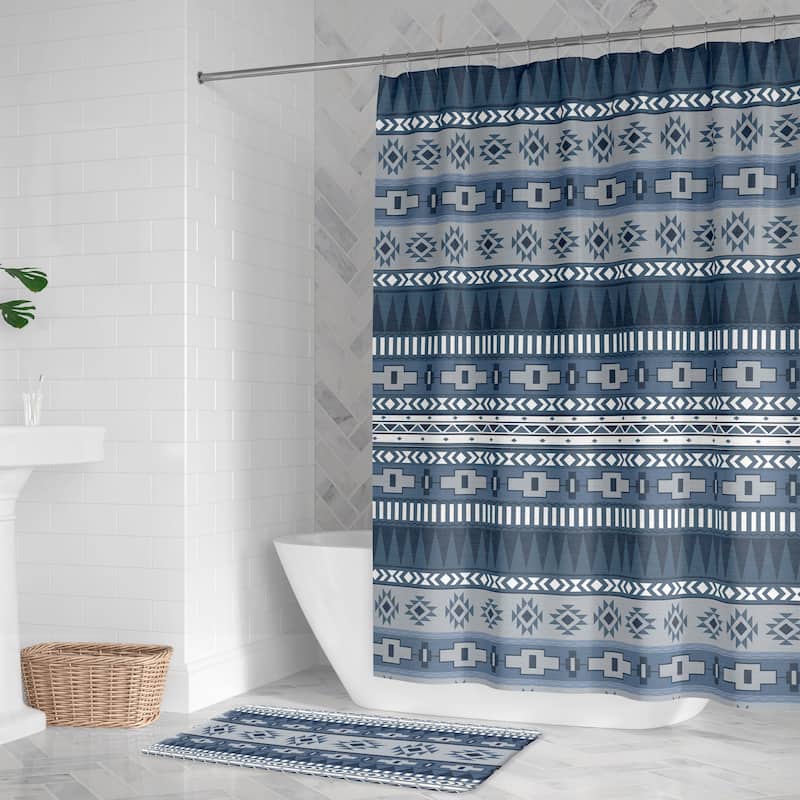Laural Home Sedona Canyon Blue Shower Curtain