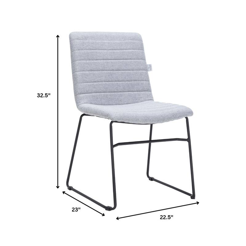 Zylar Modern Leather Guest Chair with Lumbar Support, Stainless Steel Base, High-Density Foam, Floor Protectors, 300 lb Capacity