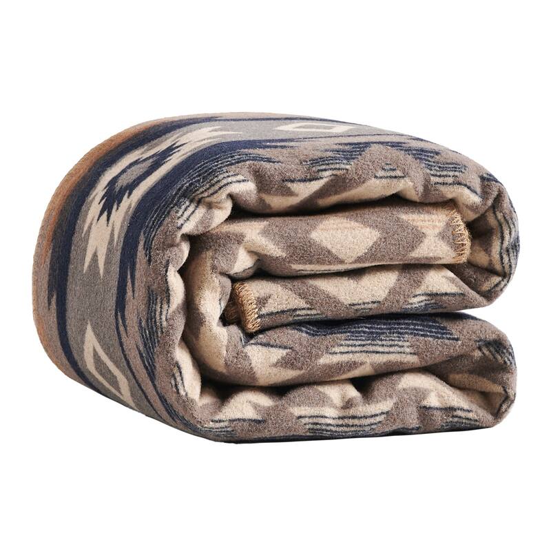 Paseo Road by HiEnd Accents Taos Wool Blend Southwestern Aztec Throw Blanket,1PC