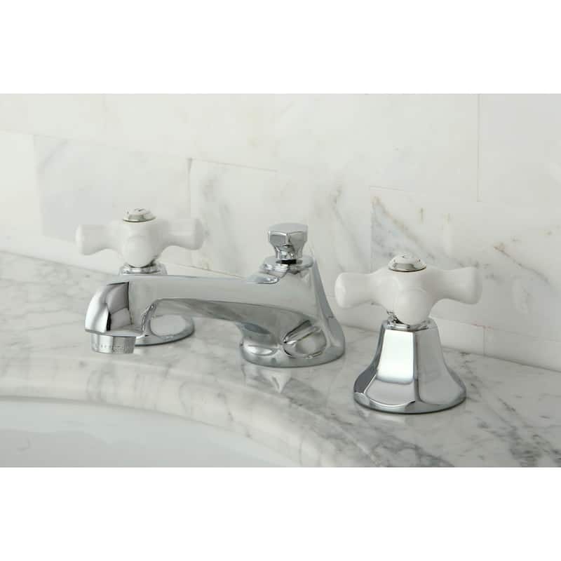 Kingston Brass Metropolitan Chrome Widespread Bathroom Faucet